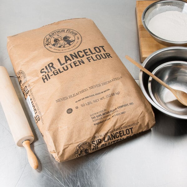 King Arthur Lancelot High Gluten Flour 50 lb food service bag