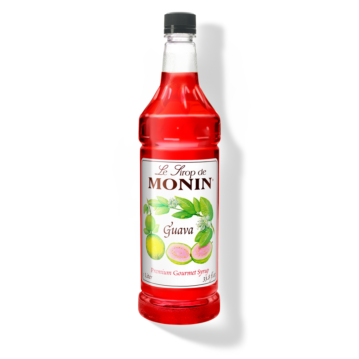 Monin Guava Syrup - Case of 4 (1 Liter Each)