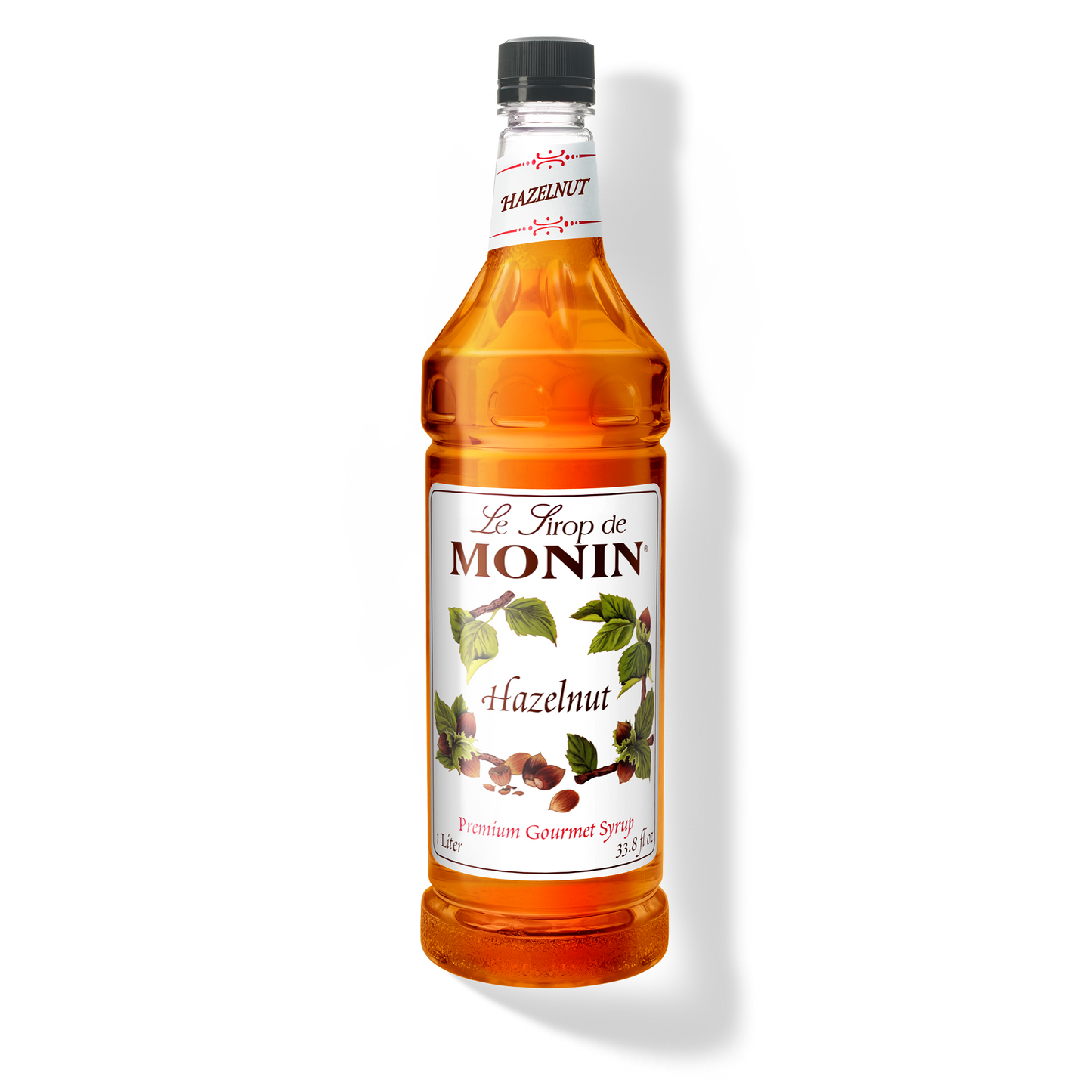 Monin Hazelnut Flavor Syrup - Case of 4 (1 Liter Each)