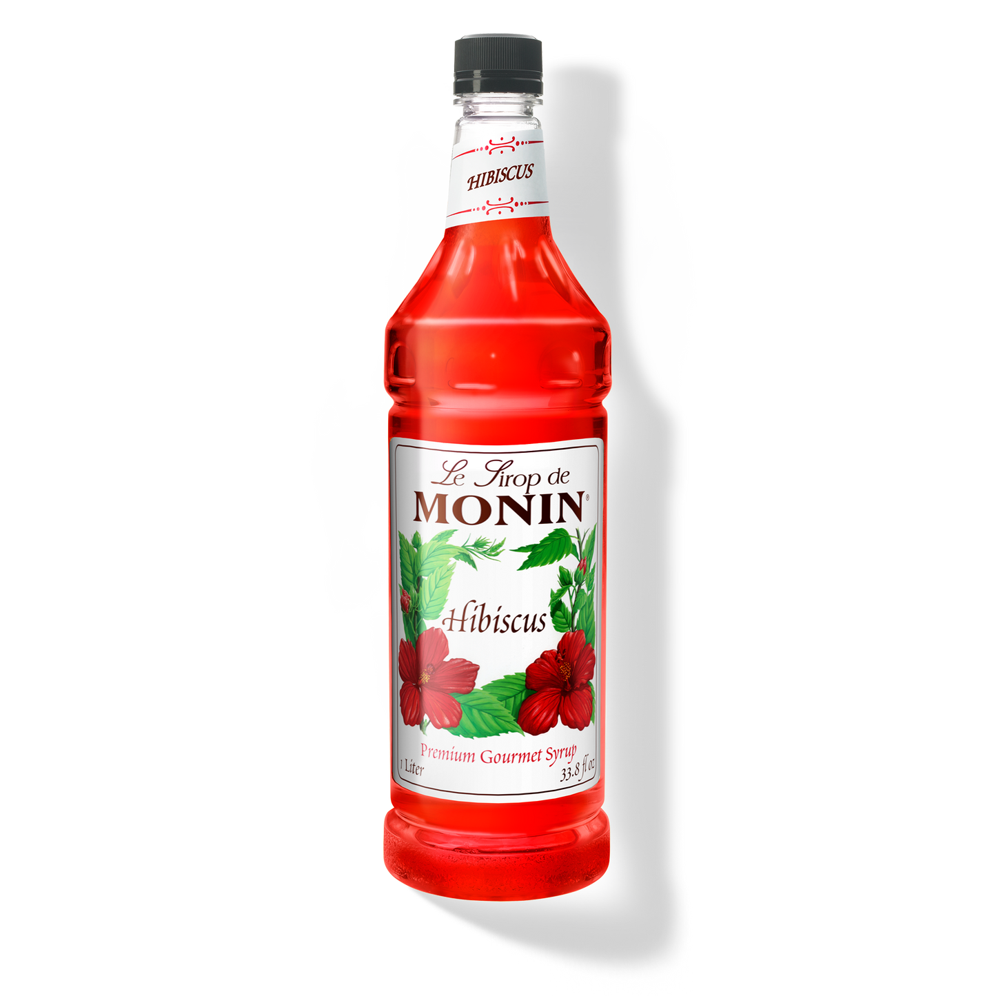 Monin Hibiscus Syrup - Case of 4 (1 Liter Each)