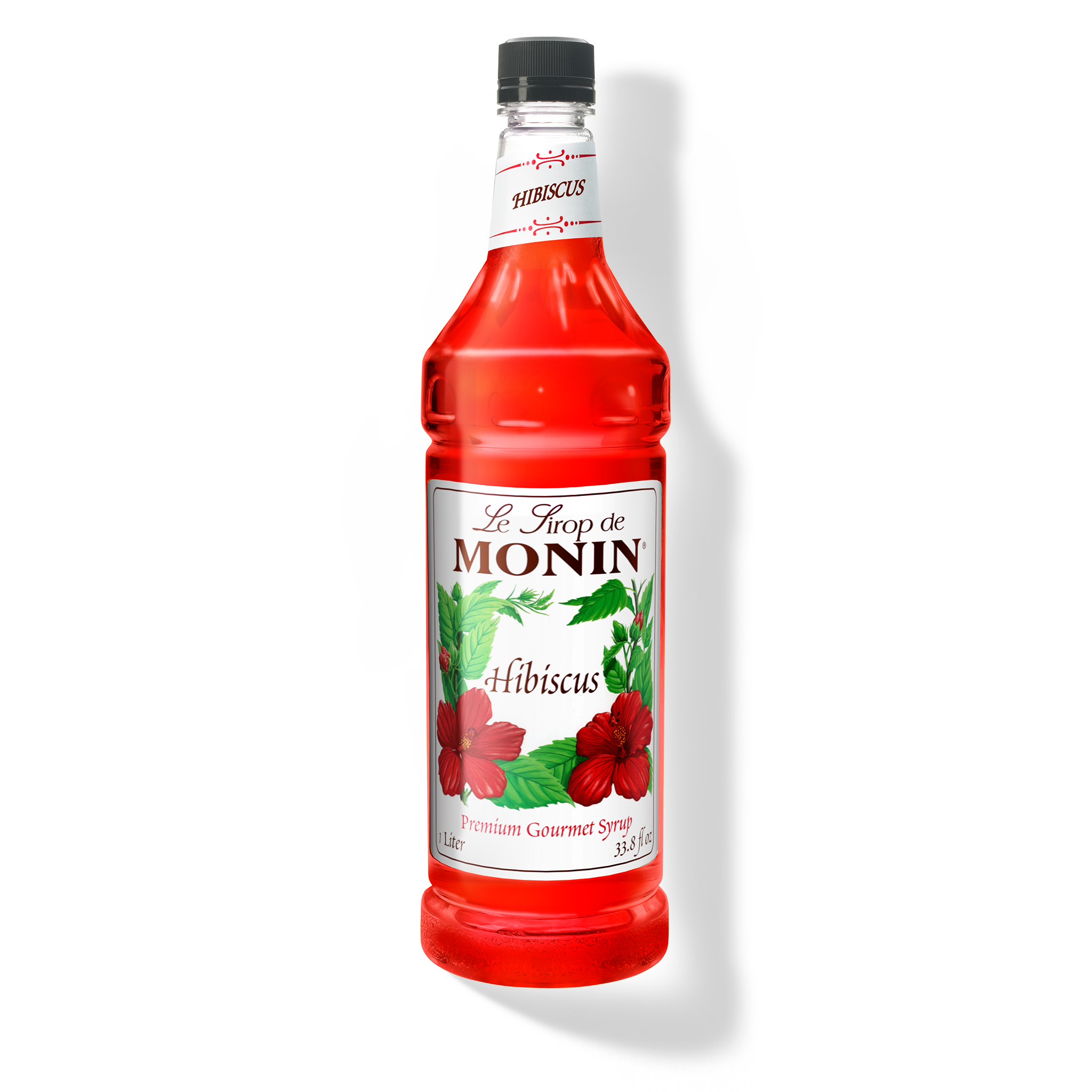 Monin Hibiscus Syrup 1 Liter Bottle