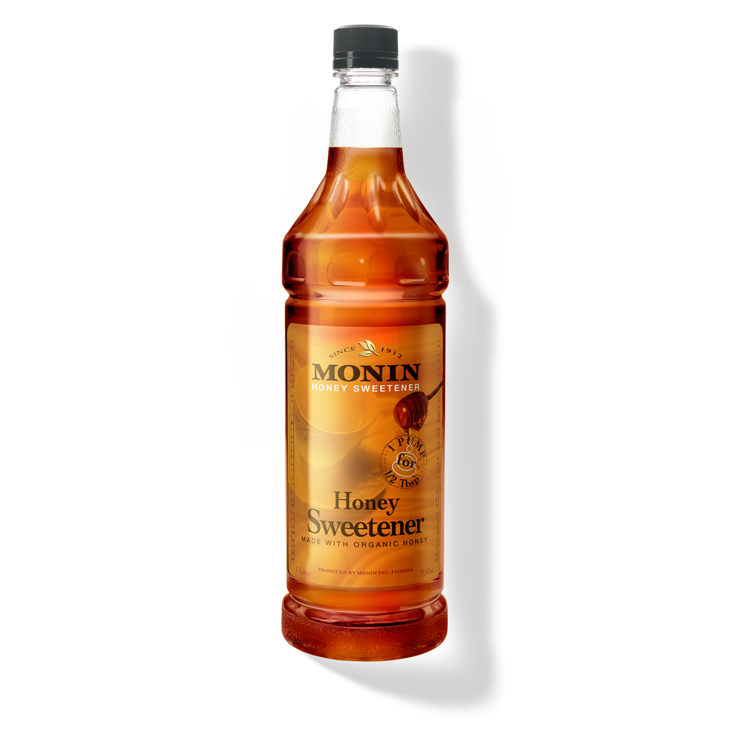 Monin Honey Sweetener - Case of 4 (1 Liter Each)
