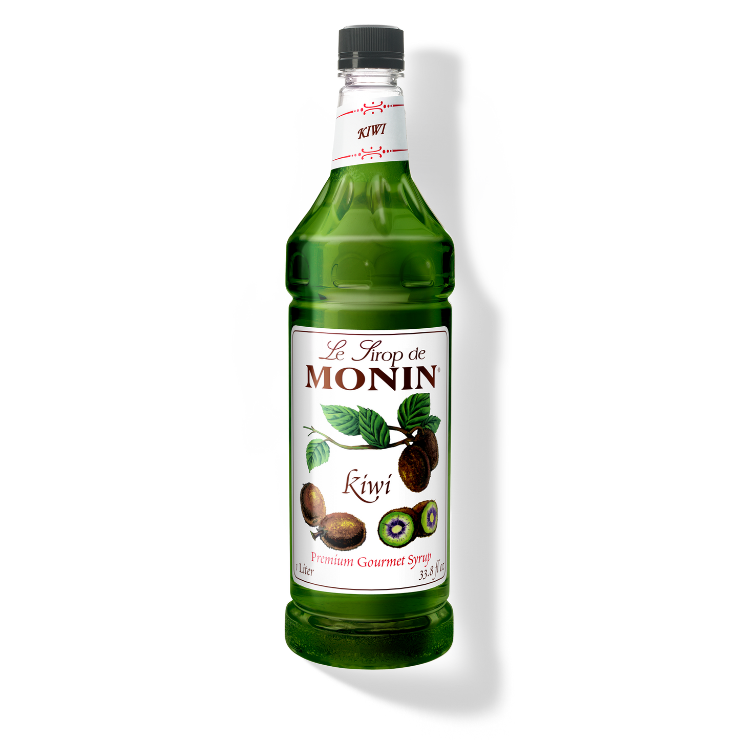 Monin Kiwi Syrup - Case of 4 (1 Liter Each)
