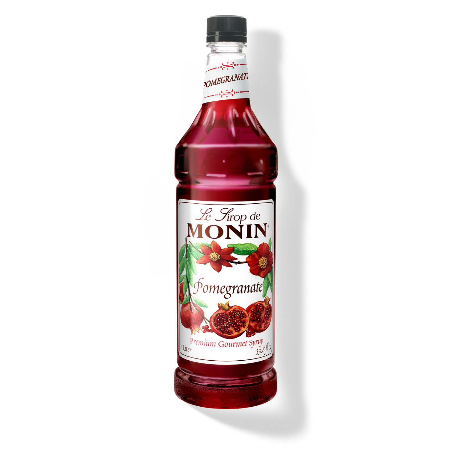 Monin Pomegranate Flavor Syrup - Case of 4 (1 Liter Each)