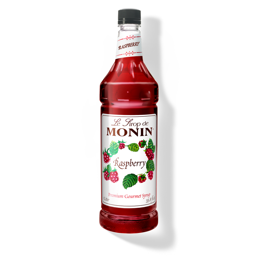 Monin Raspberry Syrup 1 Liter Bottle