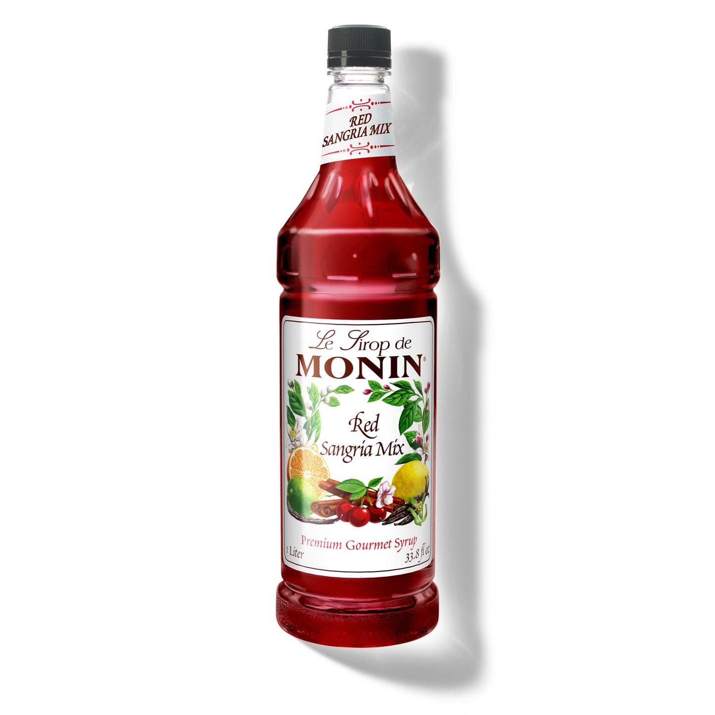 Monin Red Sangria Mix Syrup - Case of 4 (1 Liter Each)