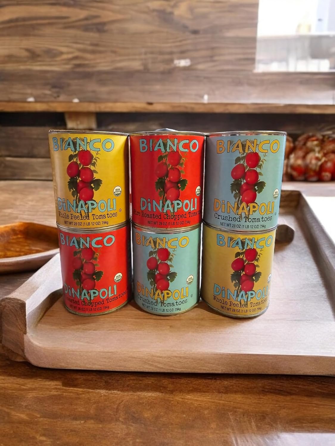 Bianco Dinapoli Organic Tomatoes 28 oz 12 Can 2 pack with free 2 day air shipping