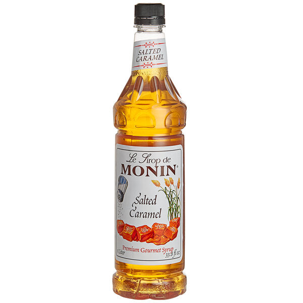 Monin Salted Caramel Syrup; 1 Liter