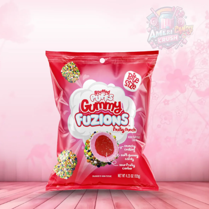 Stuffed Puffs Fruity Punch Mixed Berry Bites, 4.23 Ounce, 8 Per Case