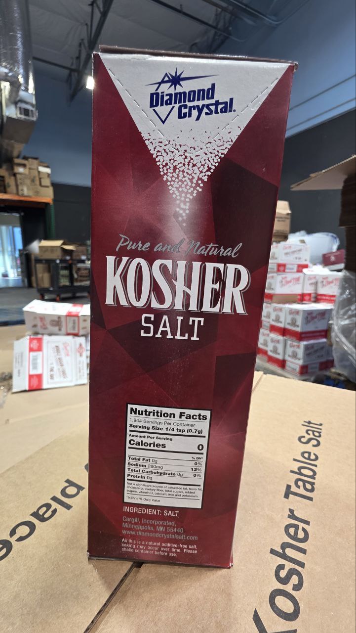 Diamond Crystal Kosher Salt - Nutrition Facts