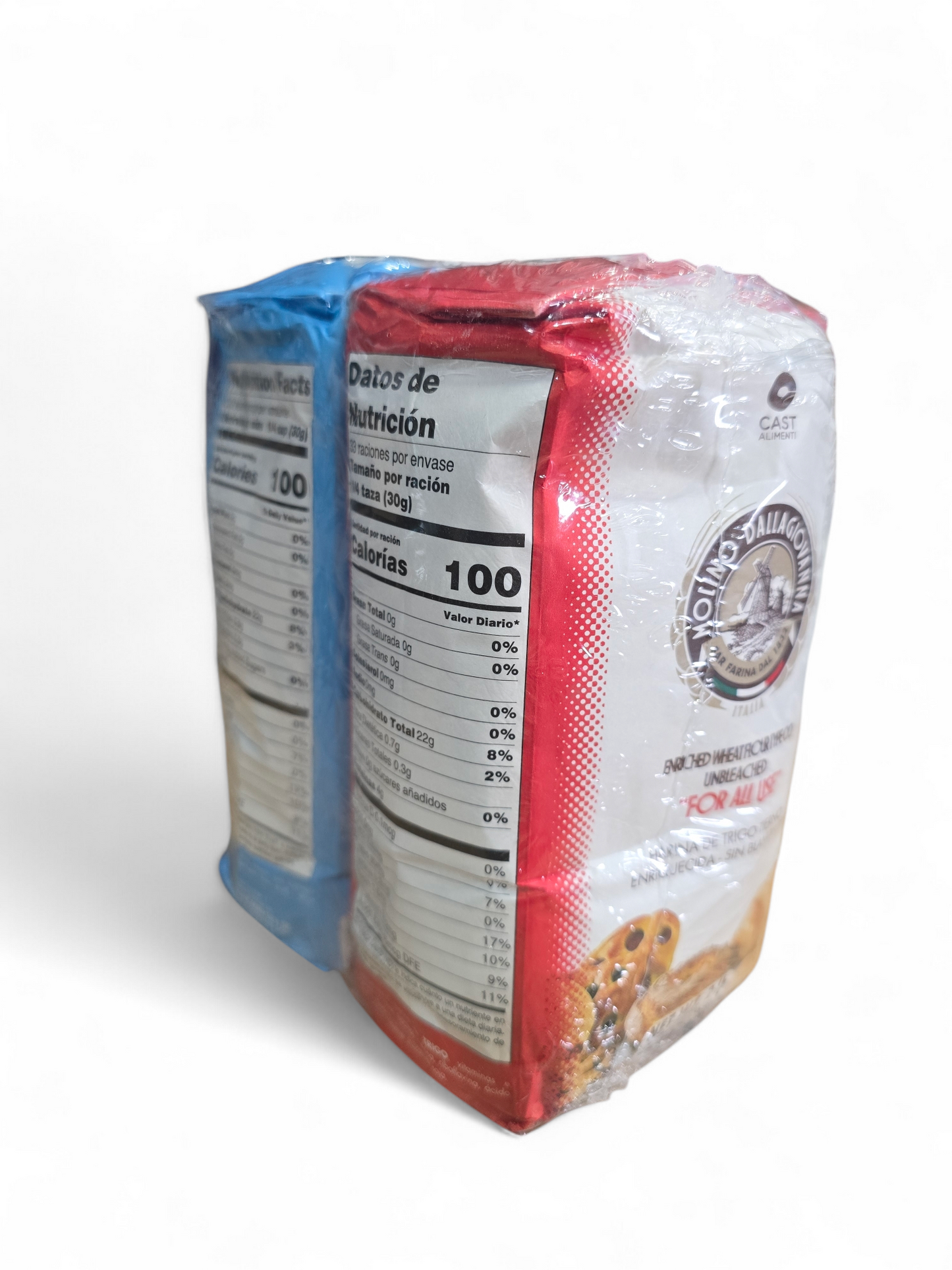 Molino Dallagiovanna Variety Pack 1 All Use Red 1 La Napoletana Blue 1kg bags