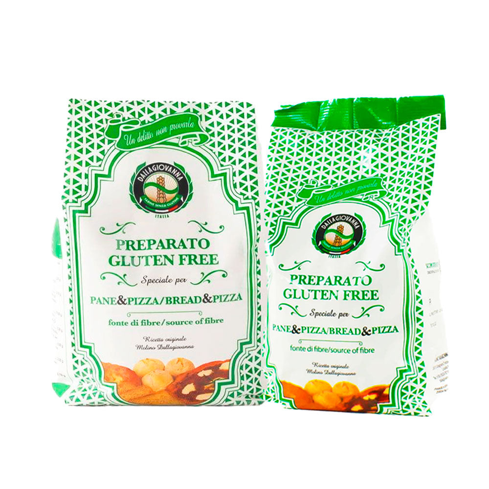 Molino Dallagiovanna Preparato Gluten Free Pane and Pizza 1 Kg (2 pack)