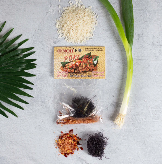 NOH Poke Mix Pack of 3 packets Hawaiian Salt, Ogo, Chili pepper