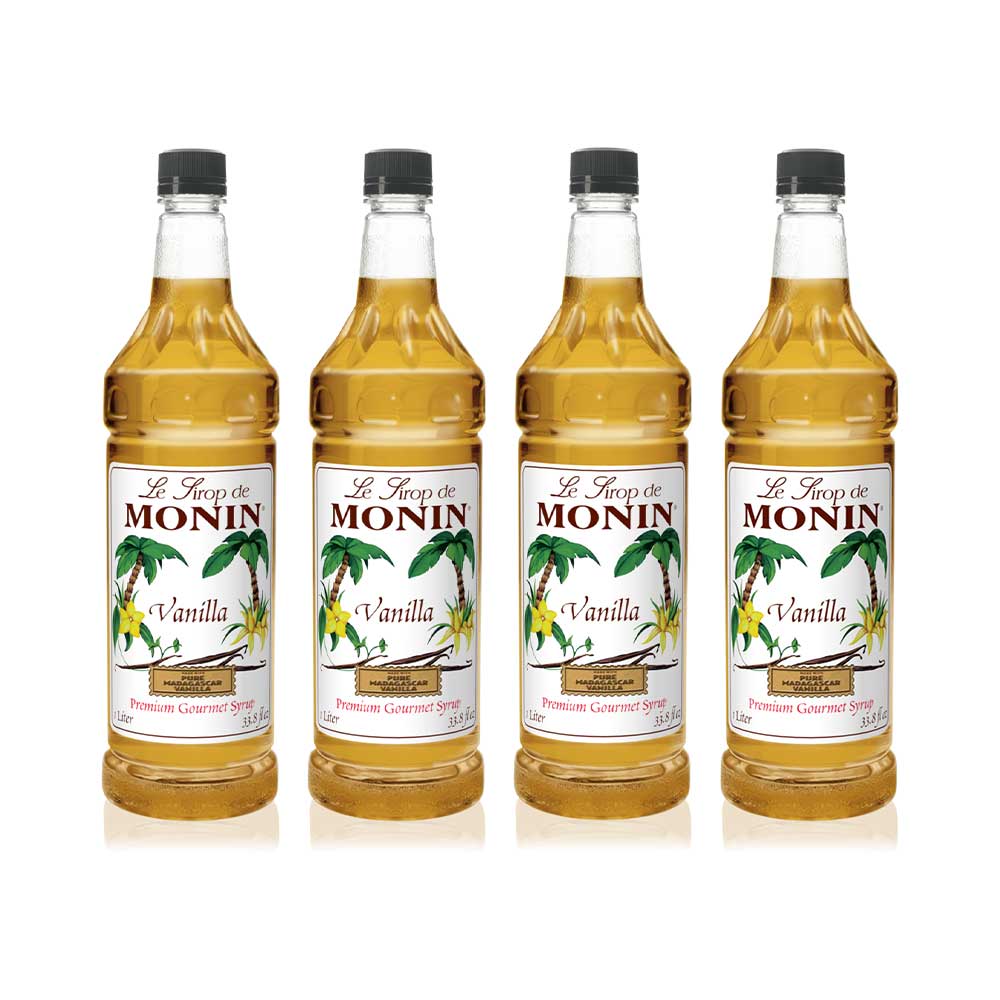Monin - Caramel Syrup, Rich and Buttery, Great for Desserts, Coffee, and  Cocktails, Gluten-Free, Non-GMO (1 Liter, 4-Pack)