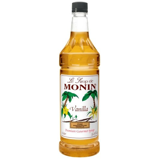 Monin Vanilla Syrup 1 Liter Bottle