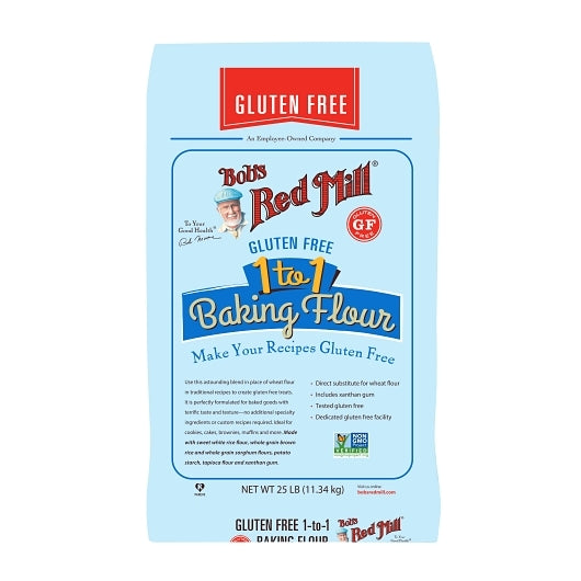 Bob's Red Mill Natural Foods Inc Gluten Free 1 To 1 Baking Flour, 25 Pounds