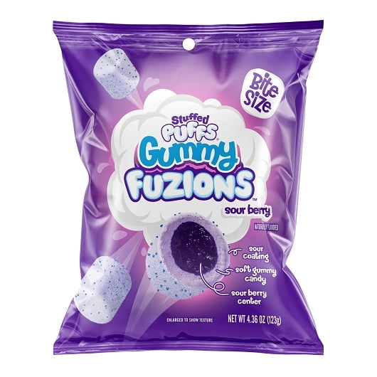 Stuffed Puffs Sour Berry Mixed Berry Bites, 4.36 Ounce, 8 Per Case