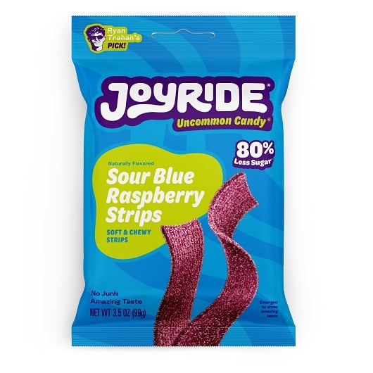 Joyride Sour Blue Raspberry Strips Low Sugar Case, 10 Count