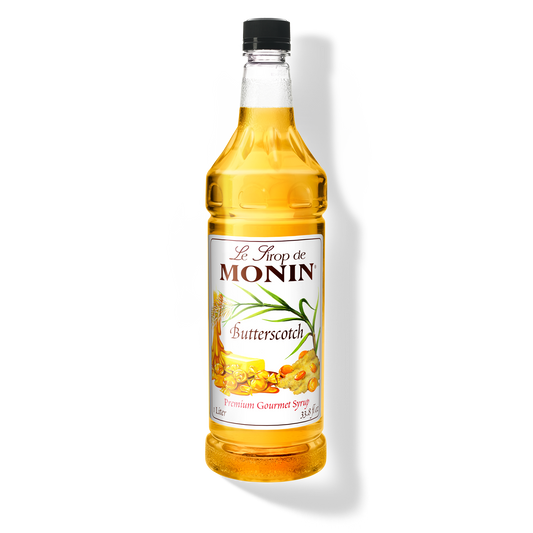 Monin Butterscotch Syrup - Case of 4 (1 Liter Each)