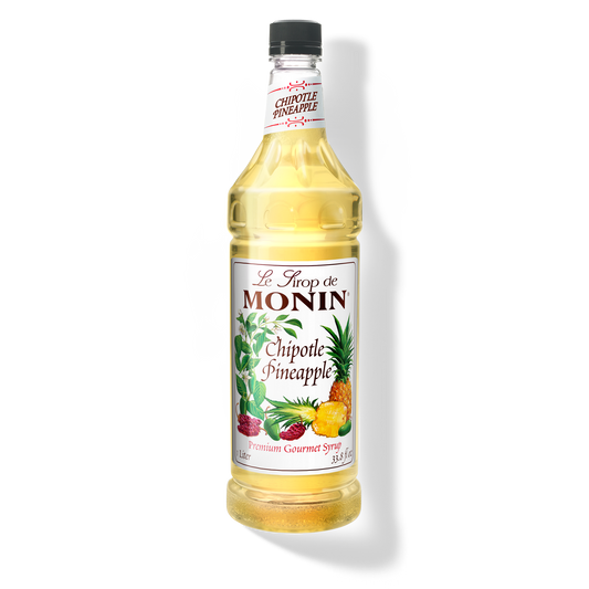 Monin Chipotle Pineapple Syrup - Case of 4 (1 Liter Each)