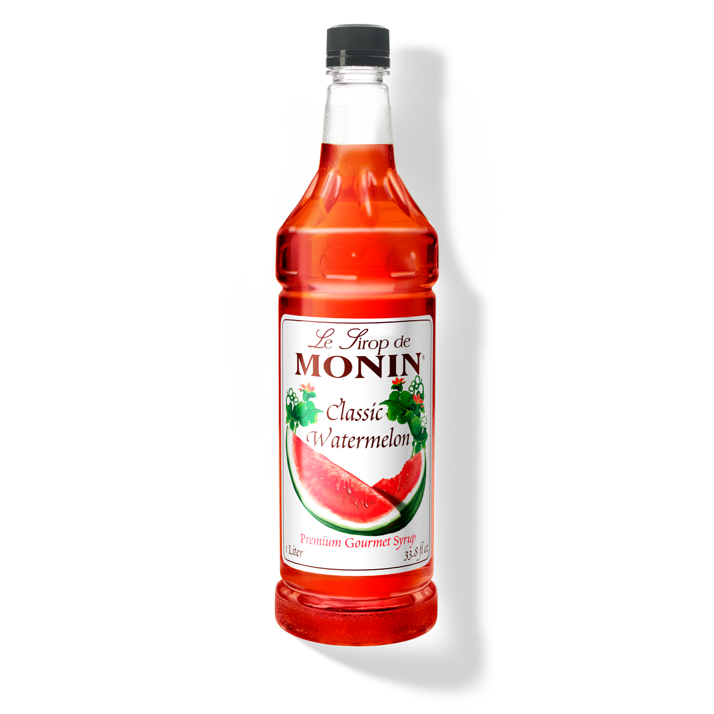 Monin Watermelon Syrup - Case of 4 (1 Liter Each)