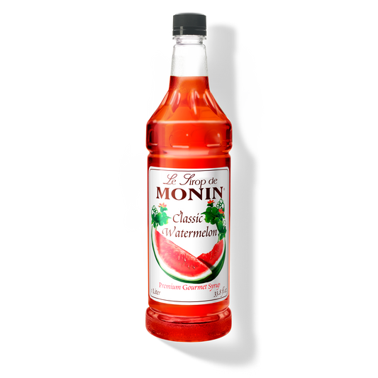 Monin Watermelon Syrup - Case of 4 (1 Liter Each)