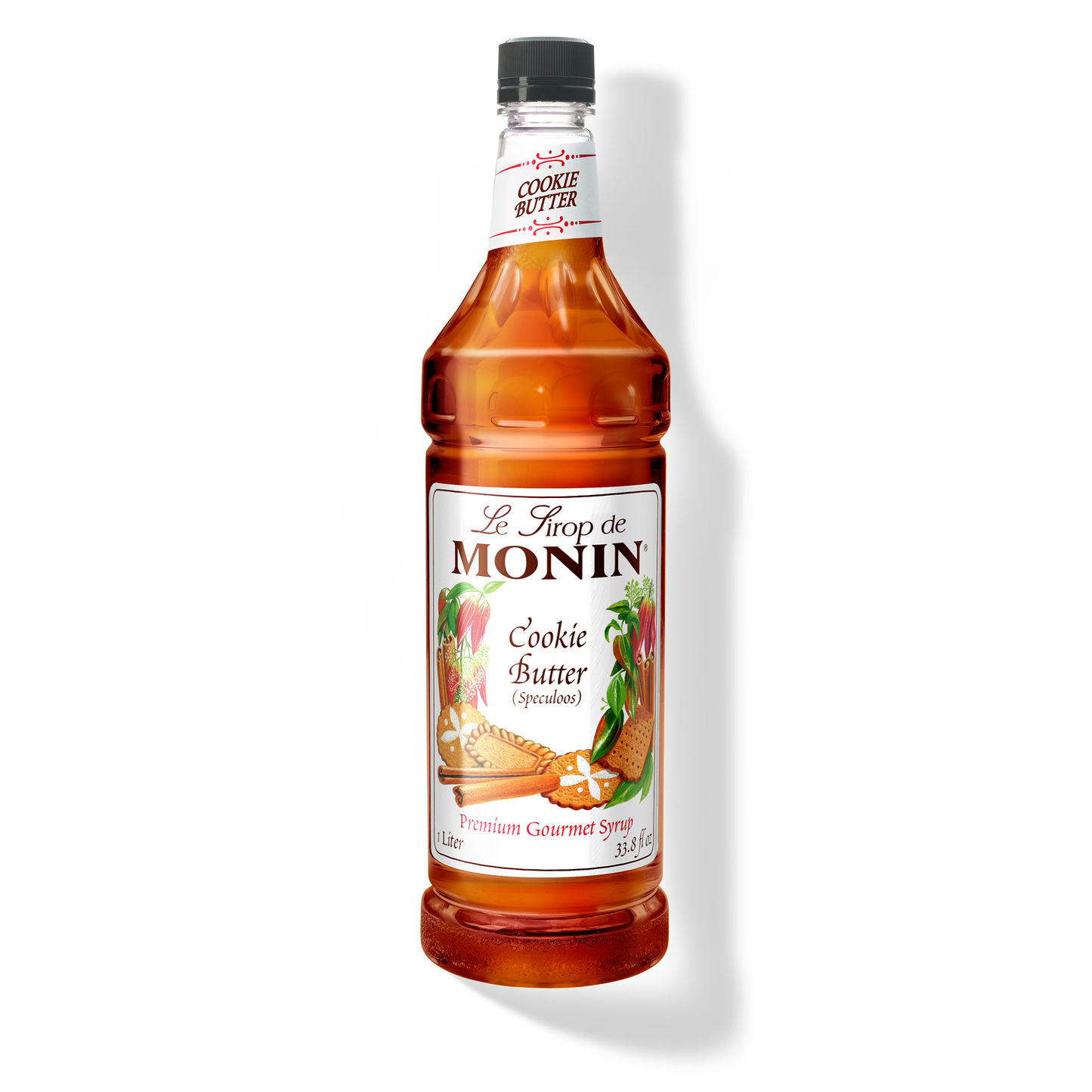 Monin Cookie Butter Syrup - Case of 4 (1 Liter Each)