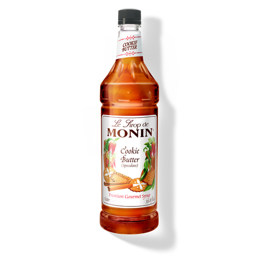 Monin Cookie Butter Syrup - Case of 4 (1 Liter Each)