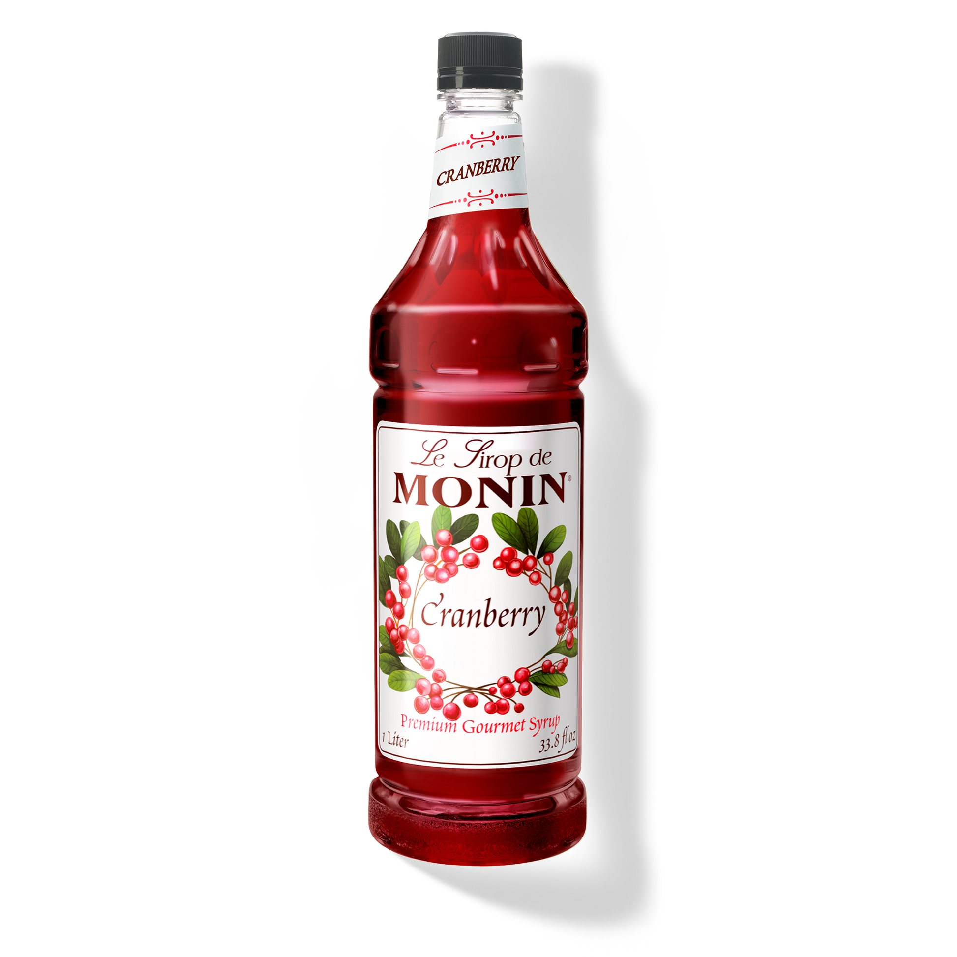 Monin Cranberry Syrup - Case of 4 (1 Liter Each)