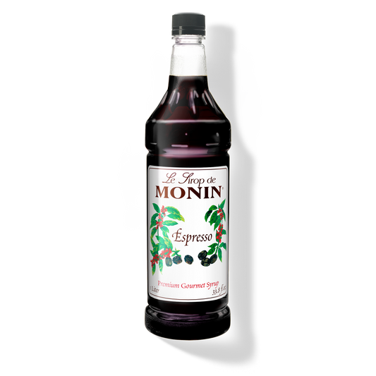 Monin Espresso Syrup - Case of 4 (1 Liter Each)