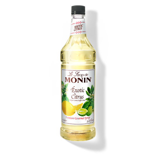 Monin Exotic Citrus Syrup - Case of 4 (1 Liter Each)