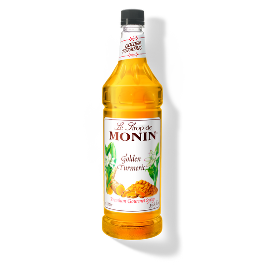 Monin Golden Turmeric Syrup - Case of 4 (1 Liter Each)