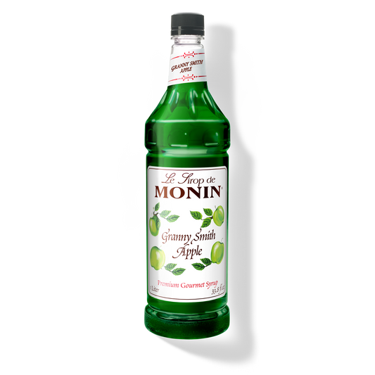 Monin Granny Smith Apple Puree - Case of 4 (1 Liter Each)