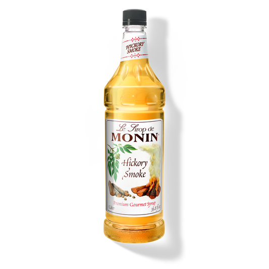Monin Hickory Smoke - Case of 4 (1 Liter Each)