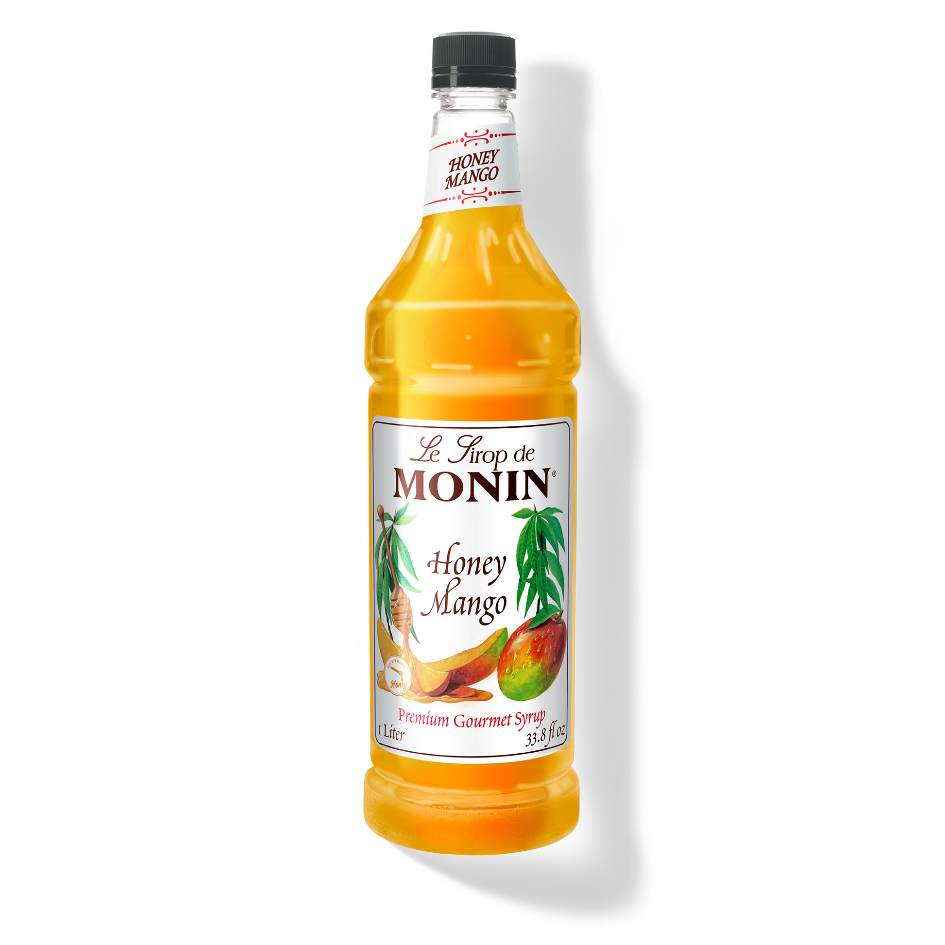 Monin Honey Mango Syrup - Case of 4 (1 Liter Each)