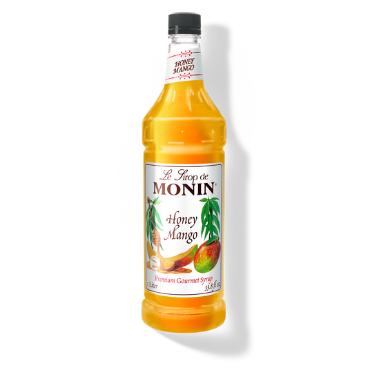 Monin Honey Mango Syrup - Case of 4 (1 Liter Each)