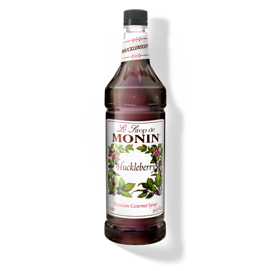 Monin Huckleberry Syrup - Case of 4 (1 Liter Each)