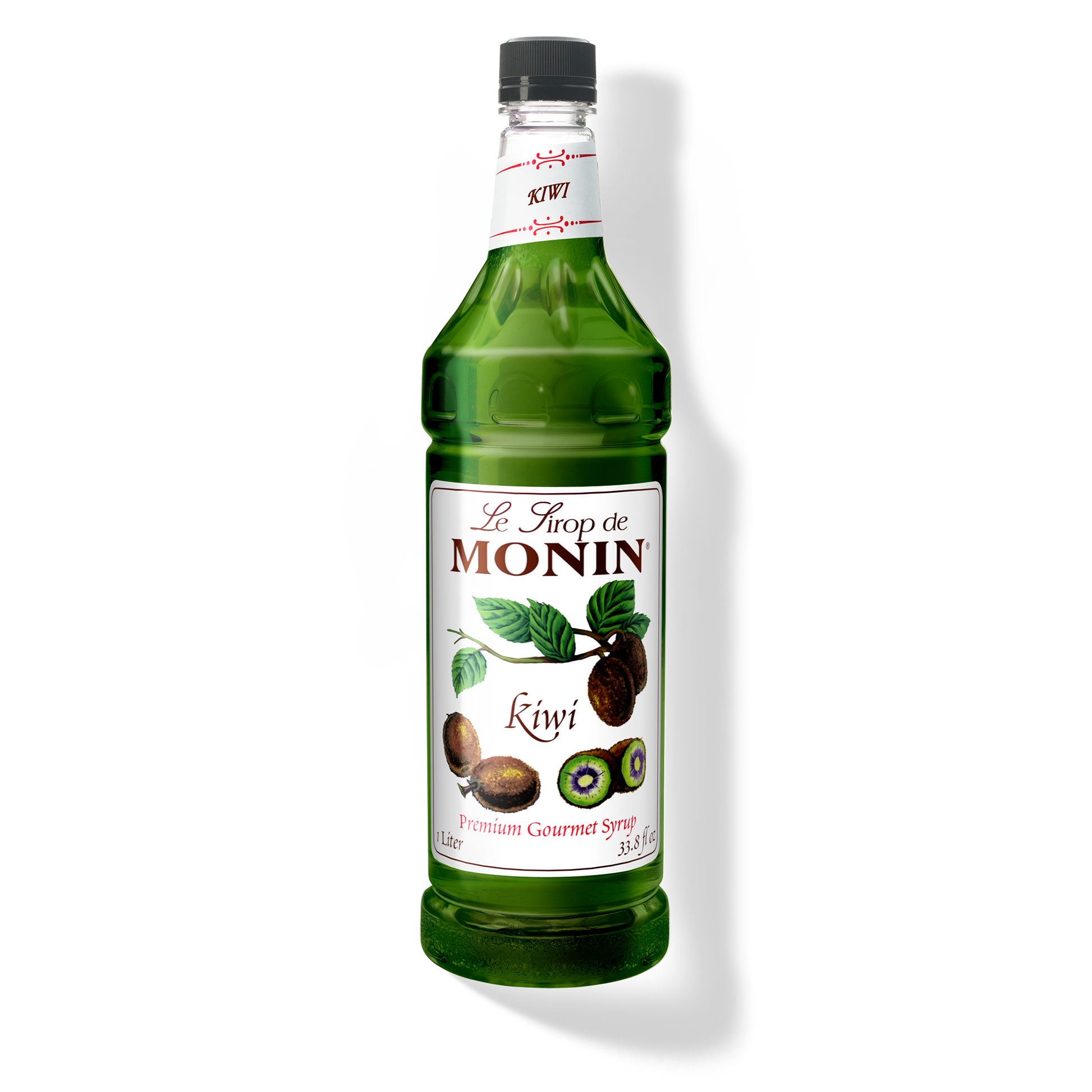 Monin Kiwi Syrup - Case of 4 (1 Liter Each)