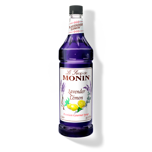 Monin Lavender Lemon - Case of 4 (1 Liter Each)