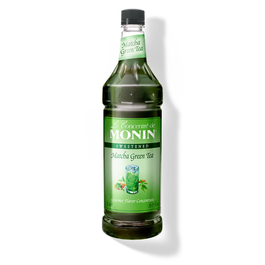 Monin Matcha Green Tea Concentrate - Case of 4 (1 Liter Each)