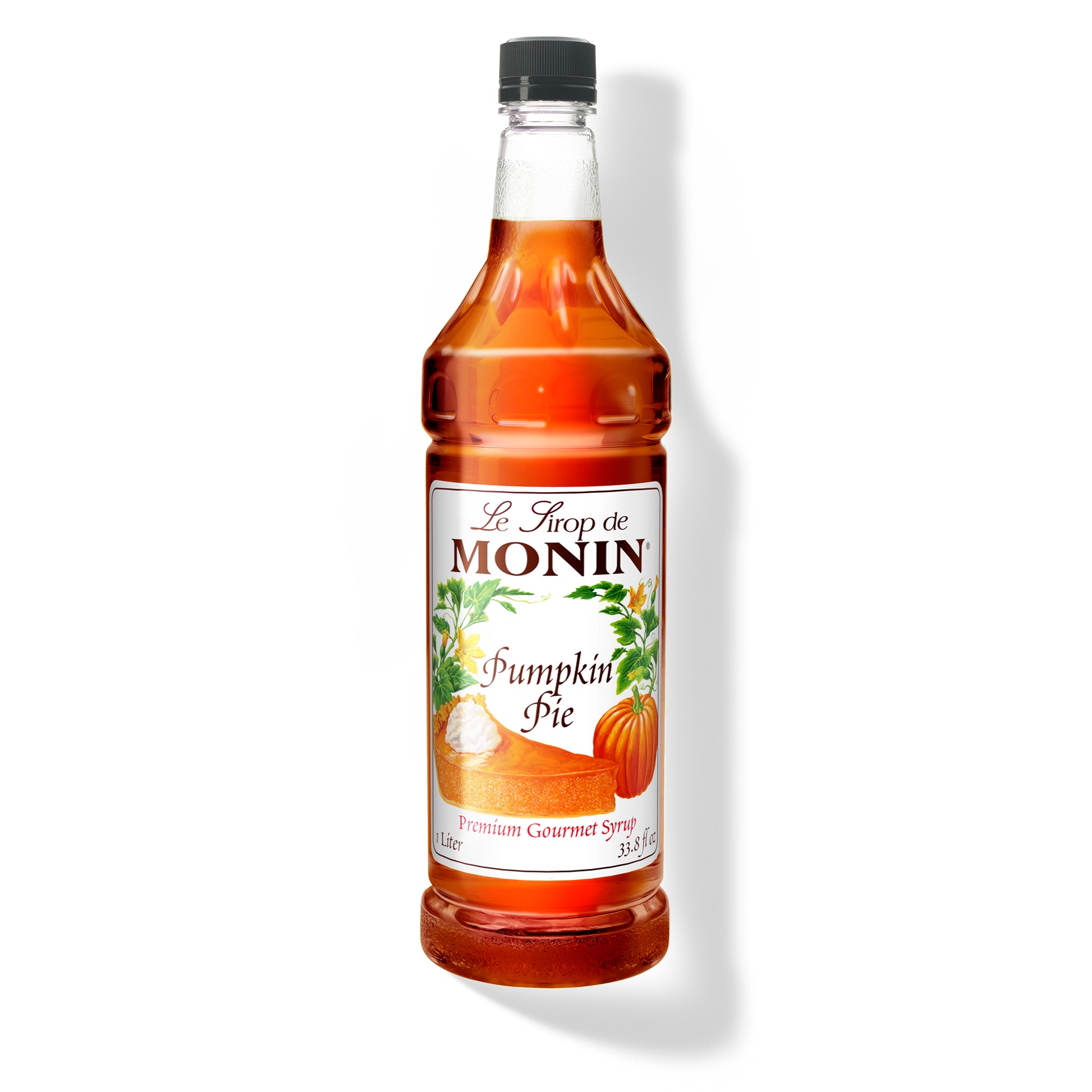 Monin Pumpkin Pie Syrup - Case of 4 (1 Liter Each)