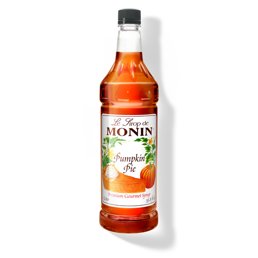 Monin Pumpkin Pie Syrup - Case of 4 (1 Liter Each)