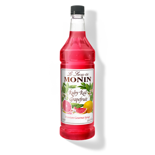 Monin Ruby Red Grapefruit Syrup - Case of 4 (1 Liter Each)