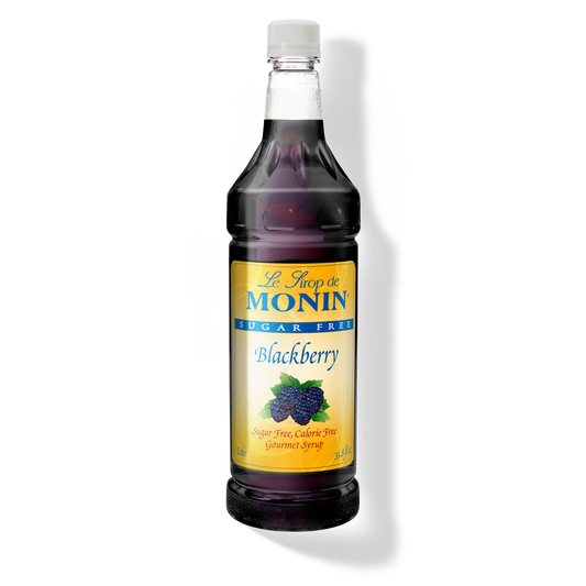 Monin Sugar Free Blackberry Syrup - Case of 4 (1 Liter Each)