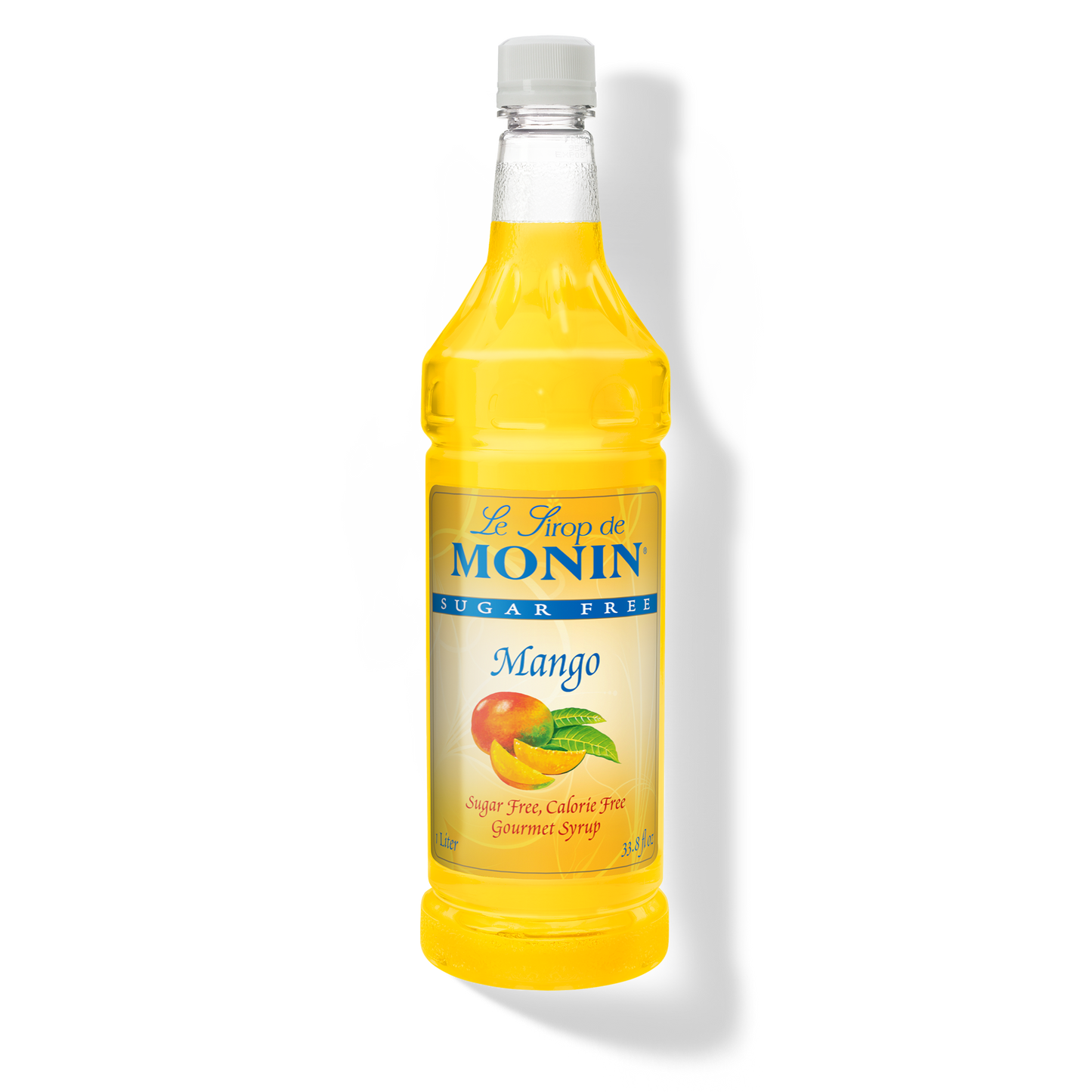 Monin Sugar Free Mango Syrup - Case of 4 (1 Liter Each)