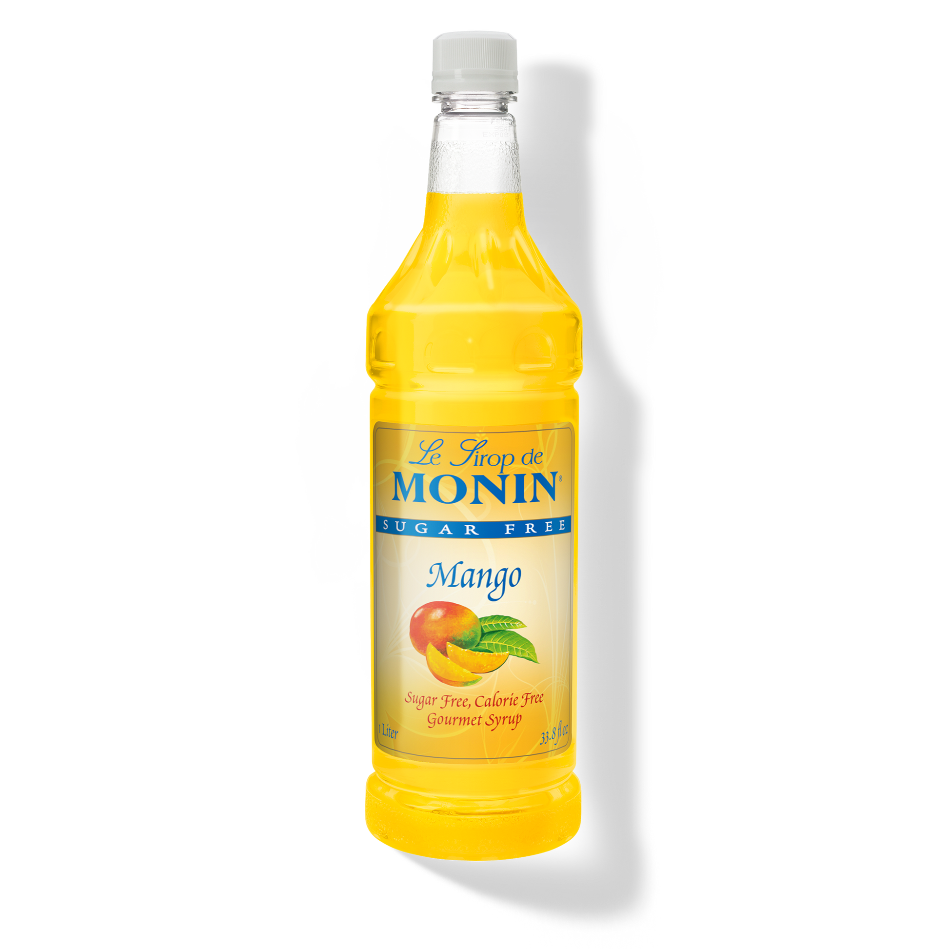 Monin Sugar Free Mango Syrup - Case of 4 (1 Liter Each)