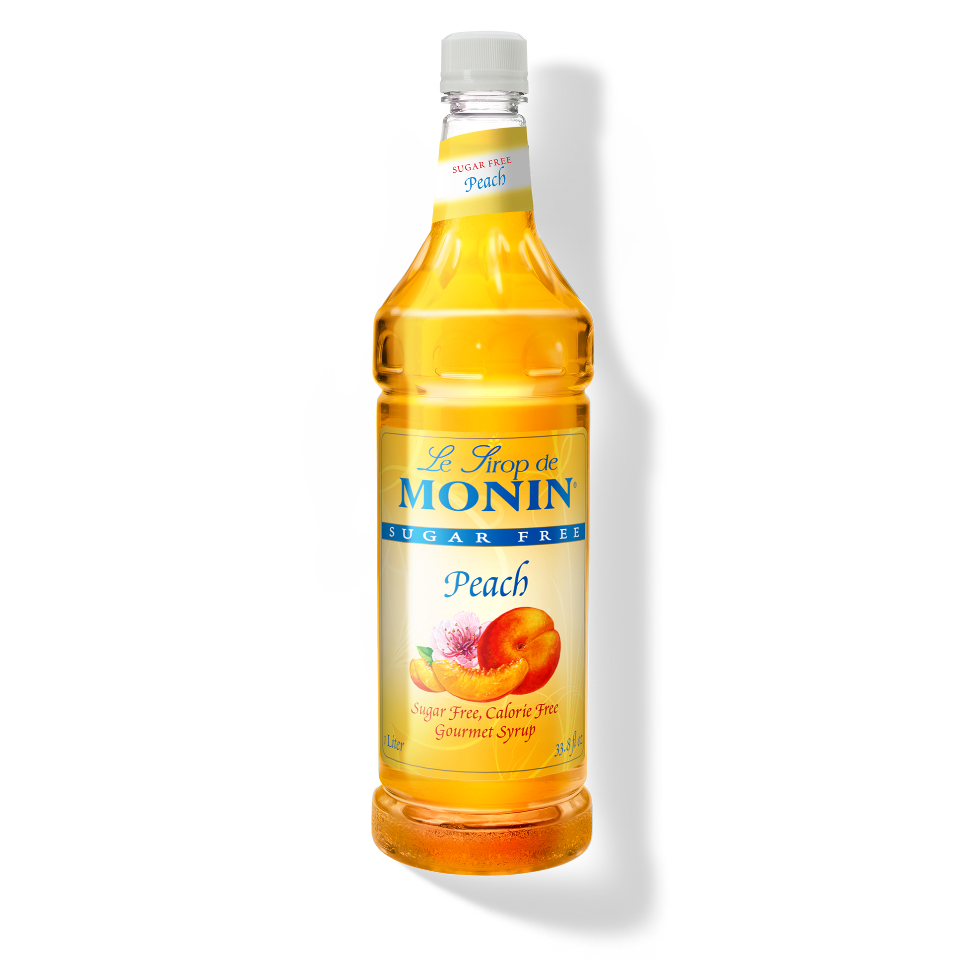 Monin Peach Puree - Case of 4 (1 Liter Each)