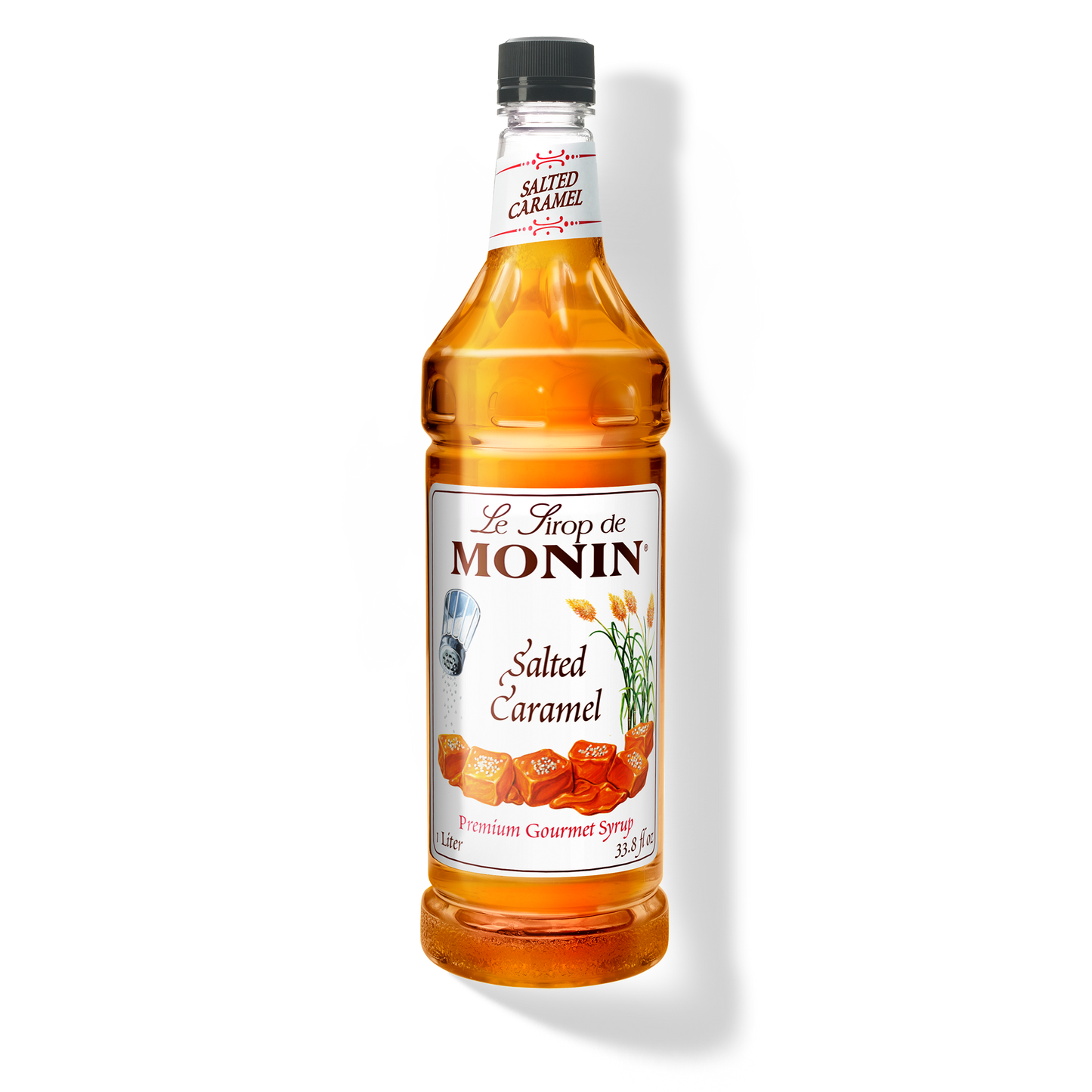 Monin Salted Caramel Syrup - Case of 4 (1 Liter Each)