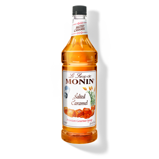 Monin Salted Caramel Syrup - Case of 4 (1 Liter Each)