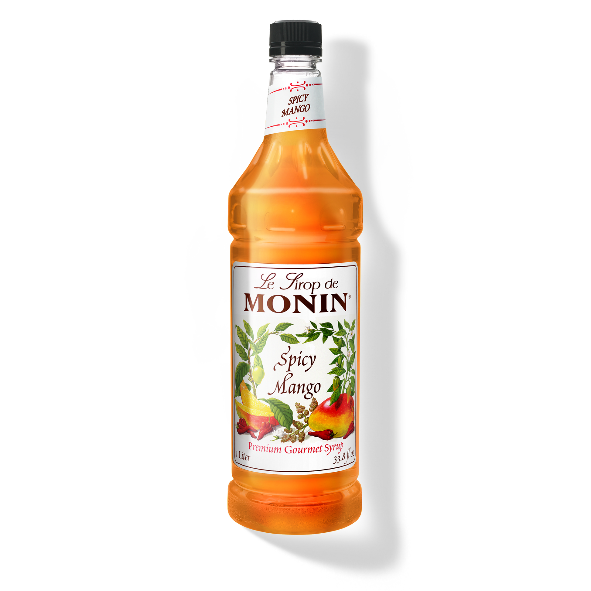 Monin Spicy Mango Syrup - Case of 4 (1 Liter Each)